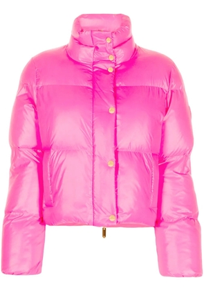 Elisabetta Franchi quilted cropped puffer jacket - Pink