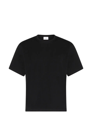 Saint Laurent Cassandre-embroidery T-shirt - Black