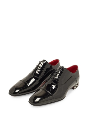 Christian Louboutin Pre-Owned Greggy Atlas chain-integrated heel shoes - Black