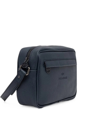 Paul & Shark logo-detail zip-fastening clutch bag - Blue