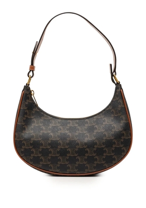 Celine Pre-Owned 2022 Triomphe Coated Canvas Ava shoulder bag - Brown
