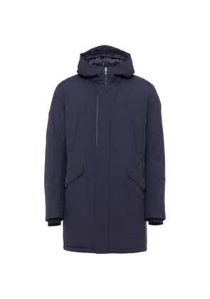 Herno hooded zip-fastening coat - Blue