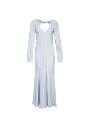 Gabriela Hearst Peyton knot-detail maxi dress - Blue