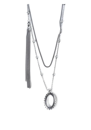 Ann Demeulemeester Wad beaded necklace - Silver