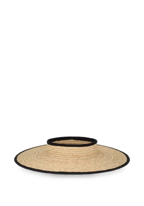 Gigi Burris Millinery Ines wide-brim visor - Neutrals