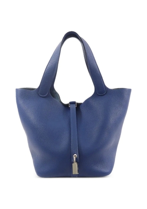 Hermès Pre-Owned MM Picotin leather tote bag - Blue