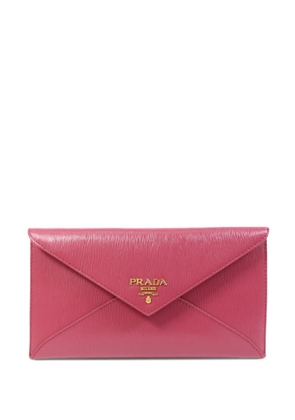 Prada Pre-Owned logo-appliqué wallet - Pink