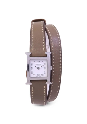 Hermès Pre-Owned Heure H 17mm watch - White