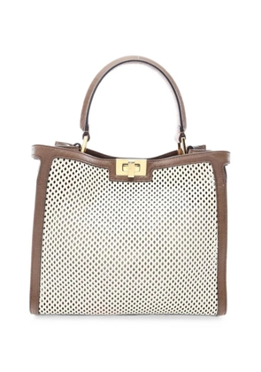 Fendi Pre-Owned Peekaboo punching handbag - Neutrals