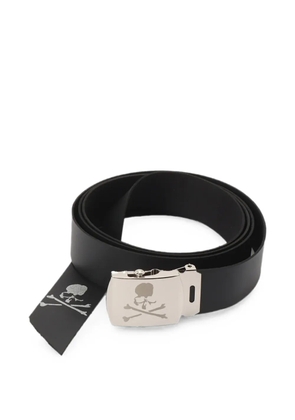Mastermind World MW skull-print leather belt - Black