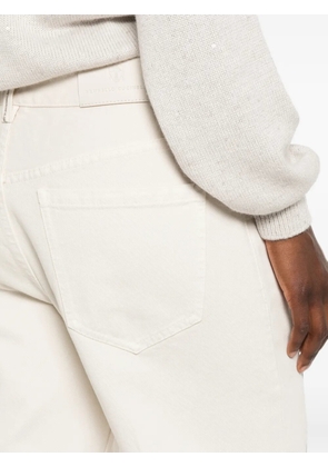 Brunello Cucinelli pressed-crease jeans - Neutrals