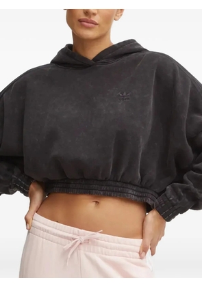 adidas logo-detail hoodie - Black