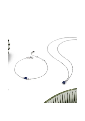 AUREE JEWELLERY mini Manhattan sapphire necklace - Silver