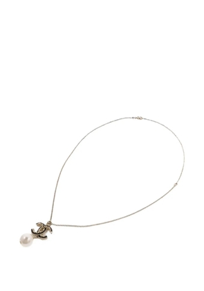 CHANEL Pre-Owned CC faux-pearl necklace - Gold