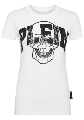 Philipp Plein skull-print cotton T-shirt - White