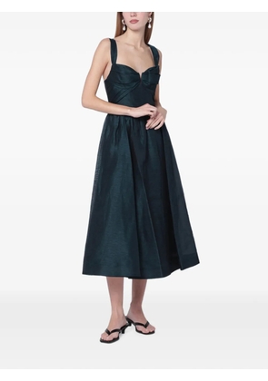 ZIMMERMANN Rebellion draped midi dress - Green