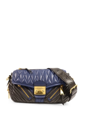 Miu Miu Pre-Owned quilted leather shoulder bag - Black