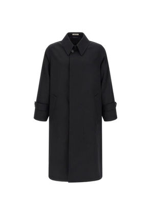 Auralee gabardine wool trench coat - Black