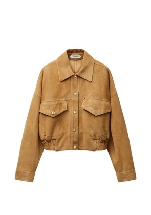 Versace suede blouson - Neutrals