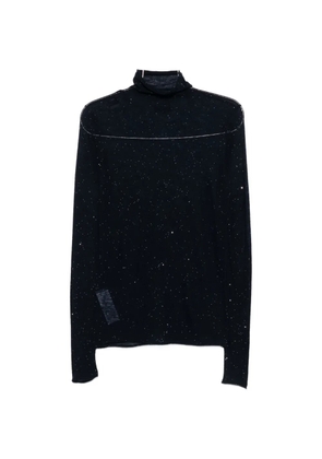PINKO sequin-embellished roll-neck sweater - Blue