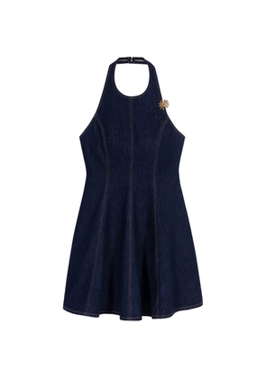 Maje halterneck mini dress - Blue