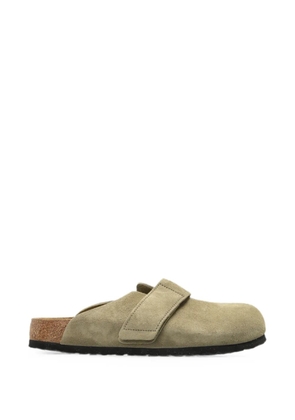 Birkenstock Loma touch-strap suede mules - Green