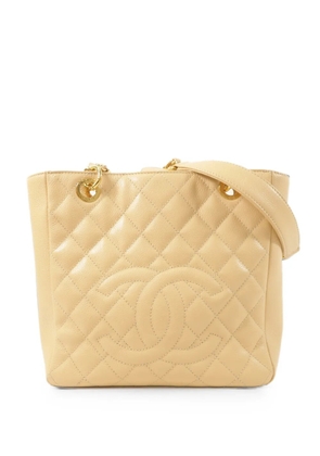 CHANEL Pre-Owned CC quilted shoulder bag - Neutrals