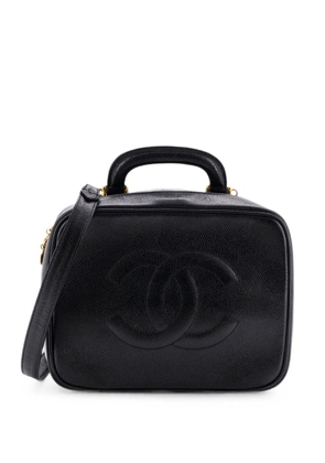 CHANEL Pre-Owned Timeless Zip Around Vanity Case Caviar Small satchel - Black
