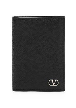 Valentino Garavani VLogo Signature grained card holder - Black
