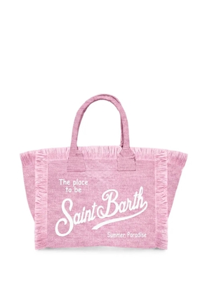MC2 Saint Barth Vanity fringe-trim tote bag - Pink