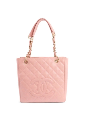 CHANEL Pre-Owned quilted CC tote bag - Pink