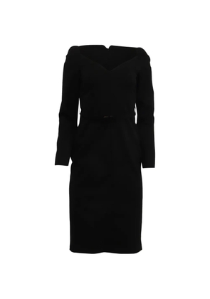 Valentino Garavani Pre-Owned belted midi dress - Black