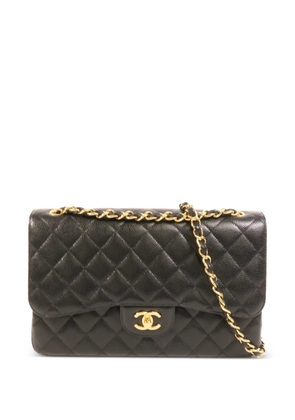 CHANEL Pre-Owned large Classic chain quilted shoulder bag - Black
