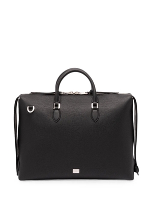 Dolce & Gabbana pebbled-leather briefcase - Black