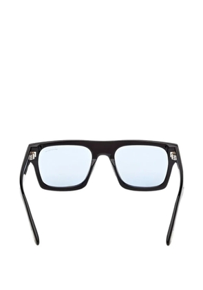 TOM FORD Eyewear T logo square-frame sunglasses - Black