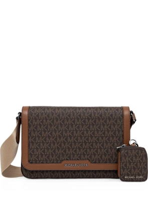 Michael Kors Hudson monogram-print shoulder bag - Brown