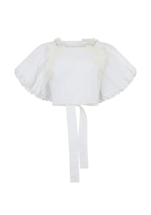 Alberta Ferretti pleated blouse - White