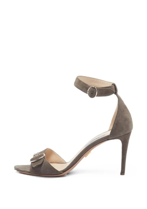 Prada Pre-Owned buckle-detail ankle-strap sandals - Grey