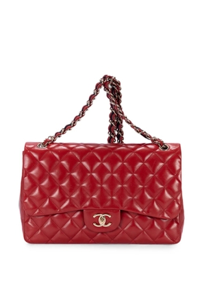 CHANEL Pre-Owned Classic Jumbo single flap shoulder bag - Red