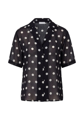 Nicholas Sonora relaxed crop shirt - Black