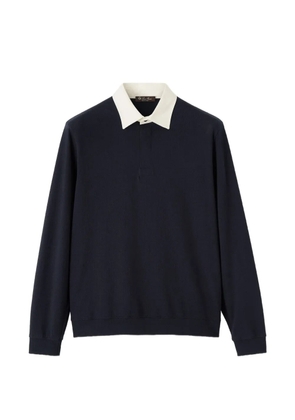 Loro Piana Lugger long-sleeved polo shirt - Blue