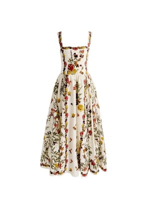 alice + olivia Vera midi dress - White
