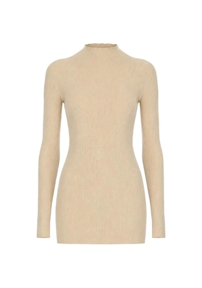 Rick Owens ribbed-knit high-neck sweater - Neutrals