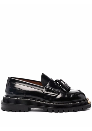 SANDRO Iron chunky sole loafers - Black