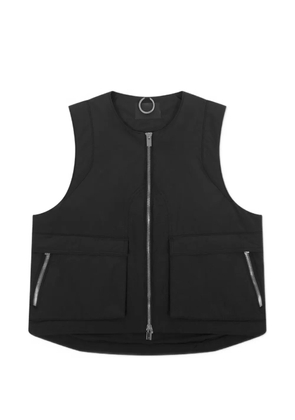 HELIOT EMIL Motility multi-pocket zip-up vest - Black