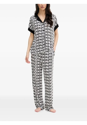 DKNY logo-print pajamas - White