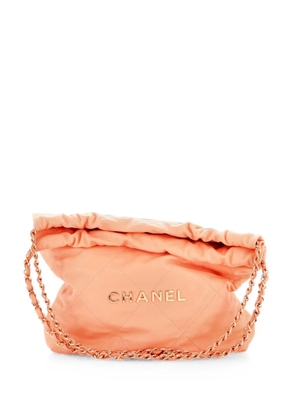 CHANEL Pre-Owned 22 Chain Quilted Caviar Small hobo bag - Pink