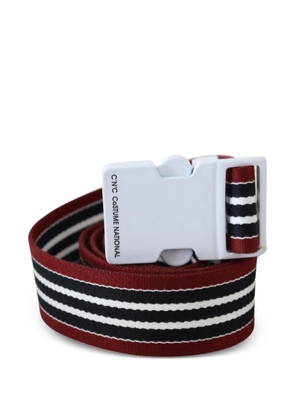 Costume National striped belt - Red