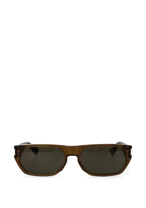 Saint Laurent Eyewear geometric-frame sunglasses - Brown