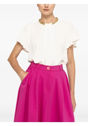NISSA chain-detail satin top - White